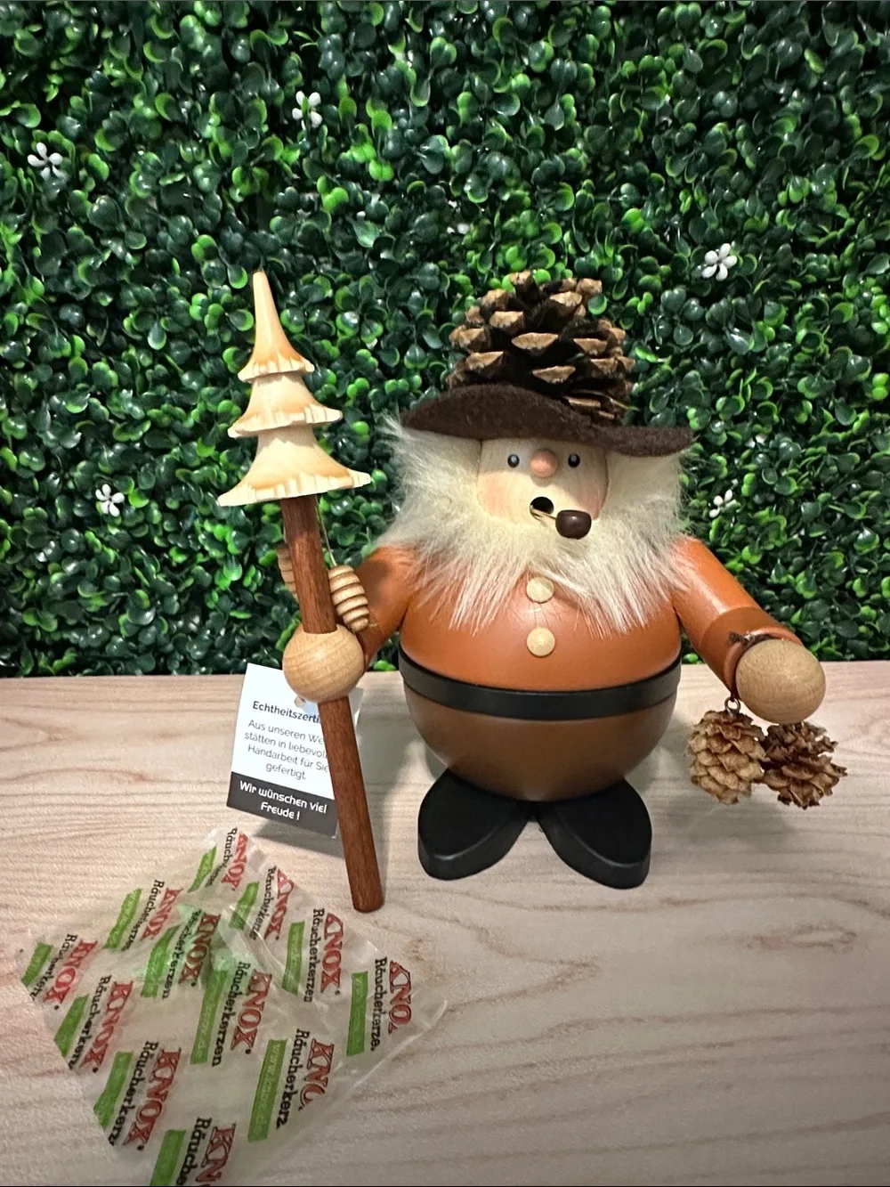Christian Ulbricht Chubby Pine Cone Man Incense Smoker